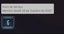 Conta Steam 6 Anos de Serviço