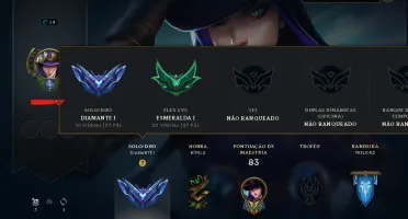 conta lol smurf handlevel D1