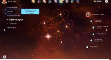 Genshin impact conta com Klee (1 constelação) +Keqing  [AR7]