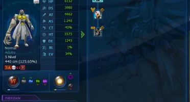 LADMO com varios digimons e 200 crown (Midgame)