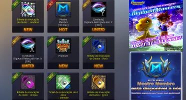 LADMO com varios digimons e 200 crown (Midgame)