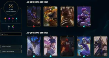 CONTA LEAGUE OF LEGENDS PLATINA III & VARIAS SKINS + EMAIL