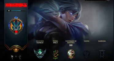 CONTA LEAGUE OF LEGENDS PLATINA III & VARIAS SKINS + EMAIL