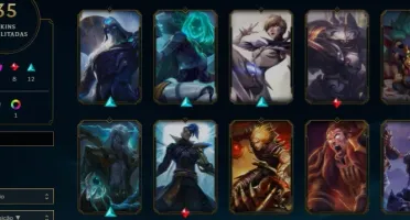 CONTA LEAGUE OF LEGENDS PLATINA III & VARIAS SKINS + EMAIL