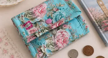 Porta Moedas Artesanal com 5 Divisórias