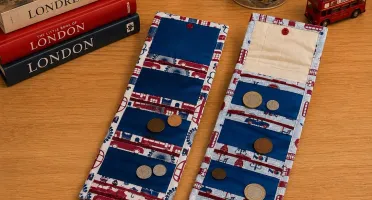 Porta Moedas Artesanal com 5 Divisórias