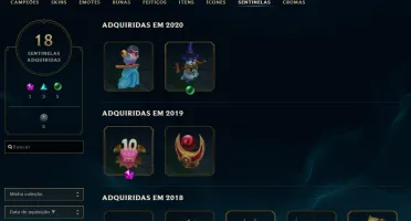 Conta com muitas skin - Skins prestigioo fizz e temmo
