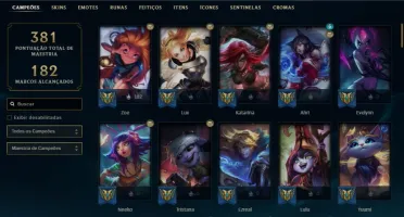 Conta LOL| 70 Skins|Gold 3| 97 Campeões