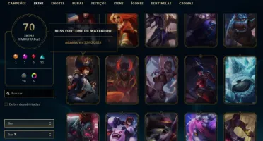 Conta LOL| 70 Skins|Gold 3| 97 Campeões