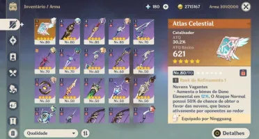 HU TAO + ZHONGLI + ALBEDO + KEQING + JEAN + ATLAS CELESTIAL