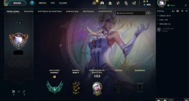 Conta LoL Unranked ( Season passada era Platina 1 )