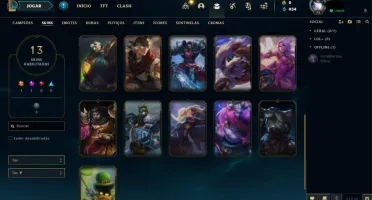 Conta LoL Unranked ( Season passada era Platina 1 )