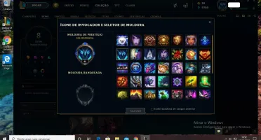 CONTA PRATA 3 8 SKINS 38 CAMPEOES.