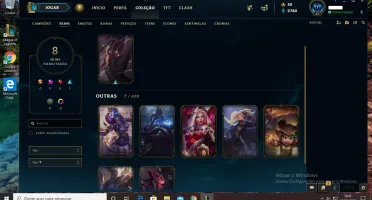 CONTA PRATA 3 8 SKINS 38 CAMPEOES.