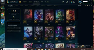 CONTA PRATA 3 8 SKINS 38 CAMPEOES.