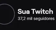 1000 Seguidores na Twitch | Entrega Imediata ⚠️