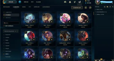 Conta League of legends 316 skins, 3 prestigio