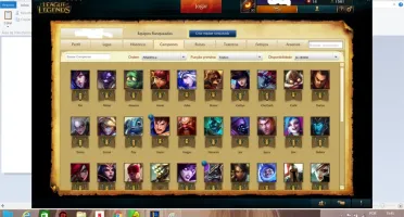 CONTA OURO V S6 BORDA, 45 CHAMP, POUCAS SKINS OTIMO PRA SMUR
