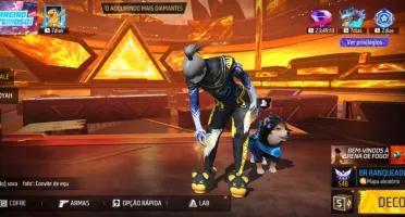 Conta free fire gemada com peitoral foda dms