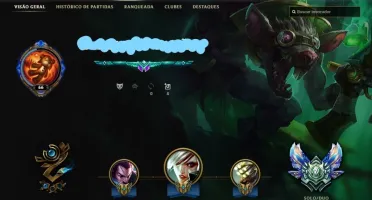 CONTA LEAGUE OF LEGENDS DIAMANTE 5 94 SKINS