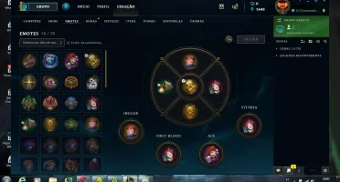 LEAGUE OF LEGEND OURO IV LV 98 Respondo a Todos