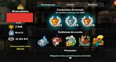 Vendo conta ST11 Hustle Castle