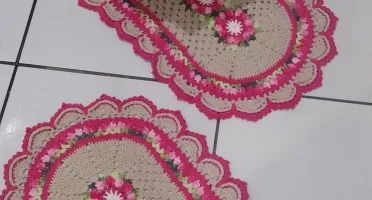 Jogo de Banheiro Em Crochê