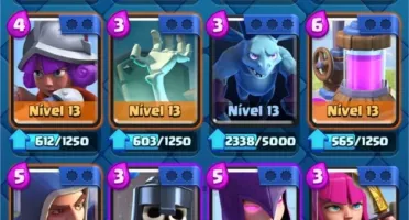 Conta nível 14 Clash Royale - 1300 Gemas Quase FULL E HERÓIS