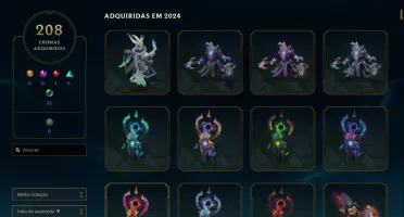 Conta riot varias skins (lol, tft e valorant)