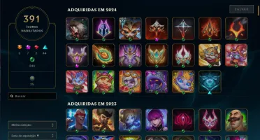 Conta riot varias skins (lol, tft e valorant)