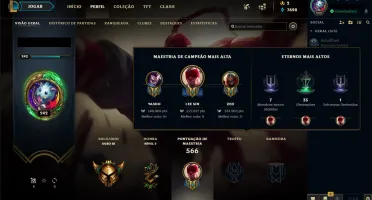 CONTA LVL 242 / TODOS CAMPEÕES / GOLD 3 / 95 SKINS