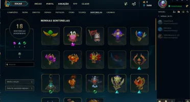 CONTA LVL 242 / TODOS CAMPEÕES / GOLD 3 / 95 SKINS