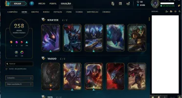 Conta platina na solo/flex  level 140 / todos campeões !!
