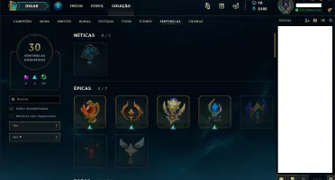 Conta platina na solo/flex  level 140 / todos campeões !!