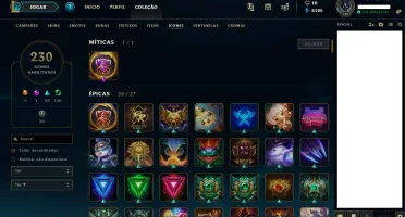 Conta platina na solo/flex  level 140 / todos campeões !!
