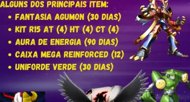 Conta Digimon Masters com Susano Shin + GARGO SHIN + BAGRA