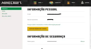 Conta Minecraft Original Full acesso
