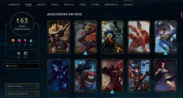 Conta Gold1 com muitas skins e mmr alto