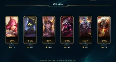 Conta Gold1 com muitas skins e mmr alto