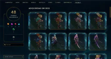 Conta Gold1 com muitas skins e mmr alto