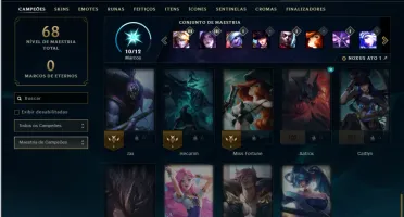 Ferro 3 com 30 Champs e 8 Skins +2 Fragmentos