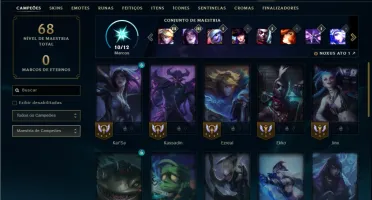 Ferro 3 com 30 Champs e 8 Skins +2 Fragmentos