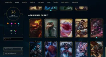 Conta Ouro IV 107 campeões e 36 skins