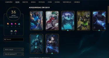 Conta Ouro IV 107 campeões e 36 skins