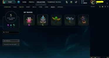 Conta unranked, 24k de EA, mais de 20 campeões e skins
