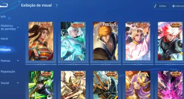 conta de hok honor of kings com 198 skins