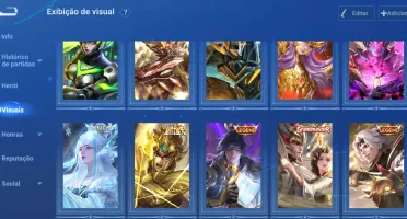 conta de hok honor of kings com 198 skins