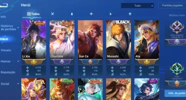conta de hok honor of kings com 198 skins