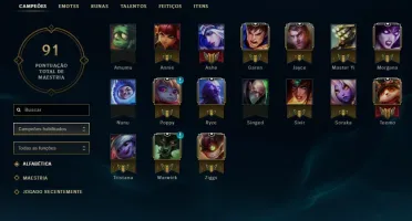 CONTA LEVEL 30 UNRANKED