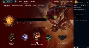 CONTA LEVEL 30 UNRANKED
